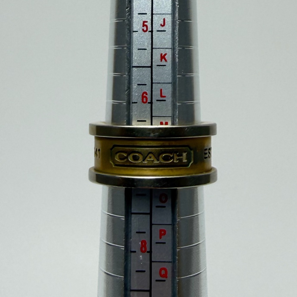 Coach Gold and Silver Women's Ring - Picture 5 of 6